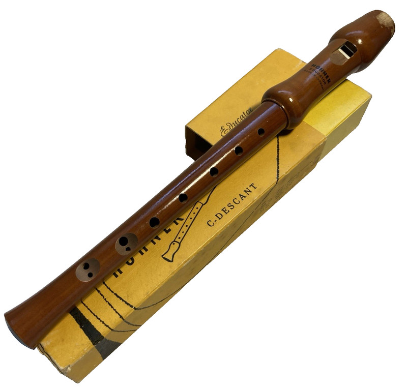Hohner C-Descant Educator Recorder # 9505 Wood Recorder - German made with Box