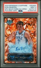 2025 Bowman /25 Kon Knueppel * Bookend 25/25 * Sapphire Selections PSA Auto 10