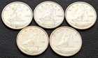 1959 to 1963 Canada Silver 10-Cent Dimes - 80% Silver Coins