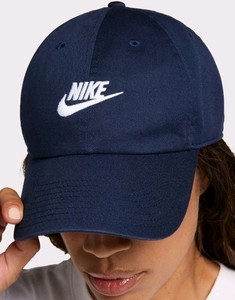 Nike Club Unstructured Futura Wash Cap Obsidian White Hat FB5368 451 - SIZE M/L