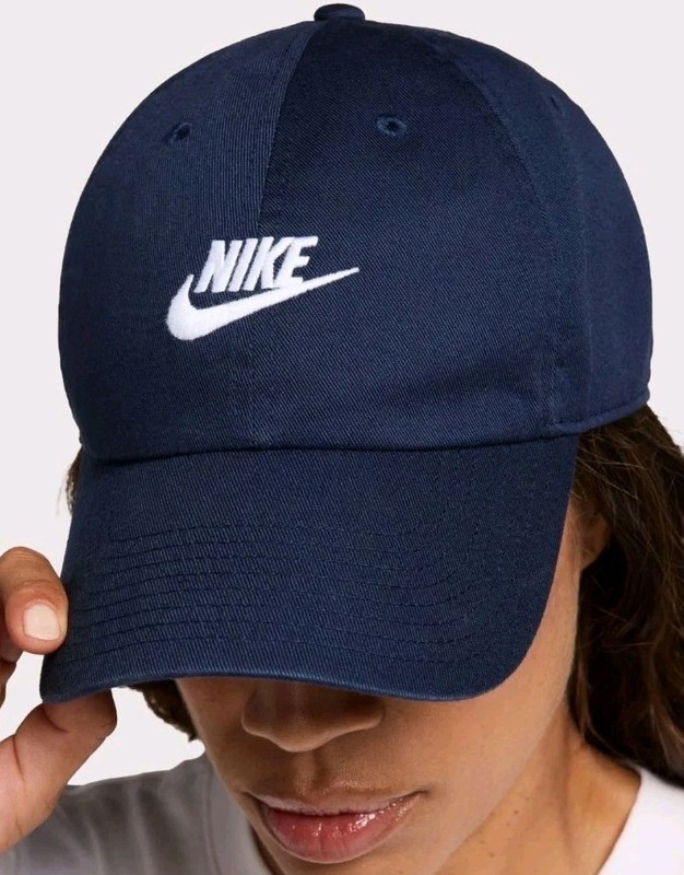 Nike Club Unstructured Futura Wash Cap Obsidian White Hat FB5368 451 - SIZE M/L