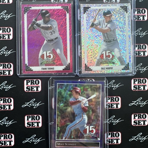 2025 Leaf NSCC National Pack 3 Card Baseball Lot All Numbered /15 Or Less
