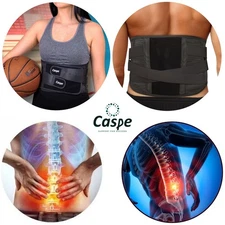 Caspe Lumbar Lower Back Support Belt Brace Posture Sciatica Spine Pain Relief US