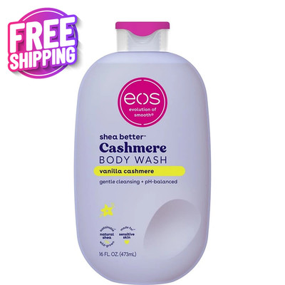 eos Shea Better Vanilla Cashmere Body Wash, Moisturizing pH Balanced Creamy Gel