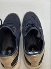 Michael Kors Navy Blue Gold Canvas Espadrille Sneakers Women's 11" Sole — photo 5