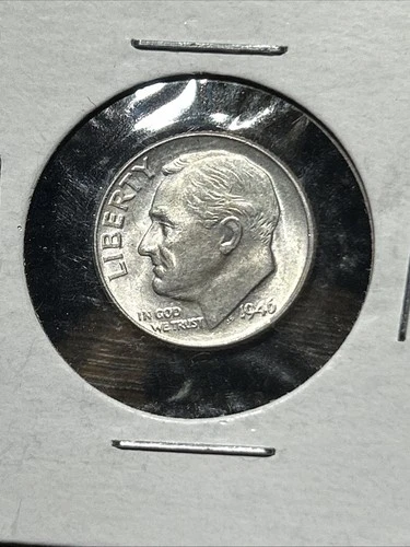 1946-p 10C Roosevelt Dime BU - UNC - Nice Torch Bands *90% Silver*(actual coin)