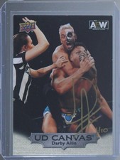 2023 Upper Deck AEW Canvas Auto  Darby Allin auto # d 1/10