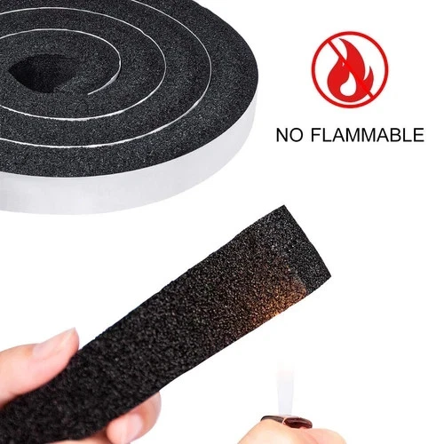 Tiras de espuma con adhesivo de 1 pulgada de ancho X 1 pulgada de grosor de neopreno para clima Foto 3 de 4