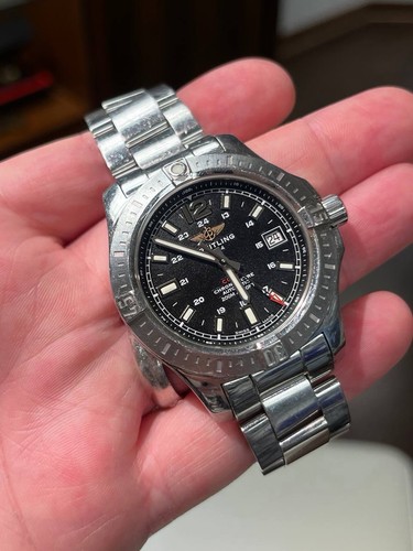 Breitling Colt Automatic A17388 Stainless Steel Automatic Black Dial Watch