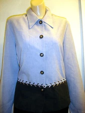 NWOT PRIDE & JOY GRAY TOP/JACKET SIZE 18