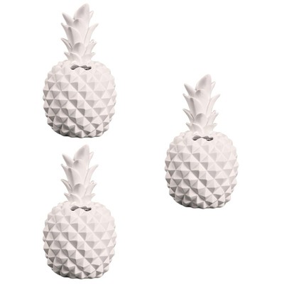  3 stücke harz pineapple form sparen topf kreative münze bank personalisierte