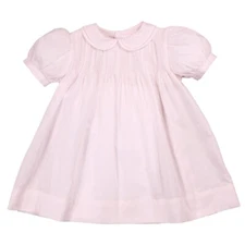 NWT Petit Ami Pink Pintuck 3PC Dress 6 Months Baby Girls Bonnet 6M Bloomers