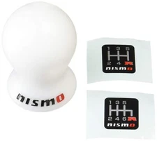 NISMO Shift Knob Duracon White 10&12mm common for 5/6MT cars