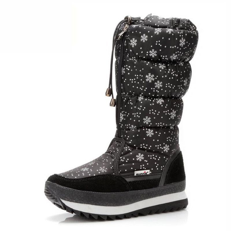 Spessa Stivali Donna Invernali piattaforma Spessa peluche Impermeabile Alta per Donna Zipper 57ba1a Spessa Stivali Donna Invernali piattaforma Spessa peluche Impermeabile Alta per Donna Zipper 57ba1a