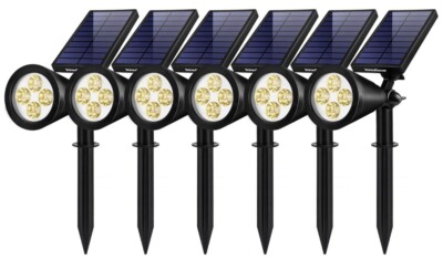 InnoGear SL406W Waterproof Outdoor Solar Lights - Warm White Light, Pack of 6