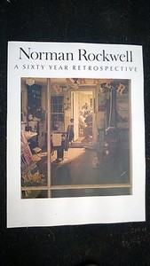 Norman Rockwell "A Sixty Years Retrospective" Original Vintage Poster 1950 Japan