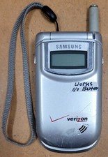 Samsung SCH-A310 - Silver  Verizon  Rare Flip Phone - Tested / Needs Batt