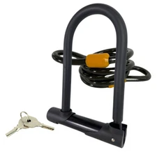 Bike U Lock and Cable Pro Anti-Theft 4Ft Chain U Lock for Bike Ebike Scooter