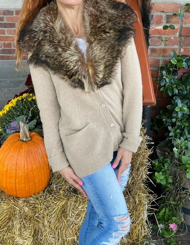TSE TAN OATMEAL PURE CASHMERE LUXURY 