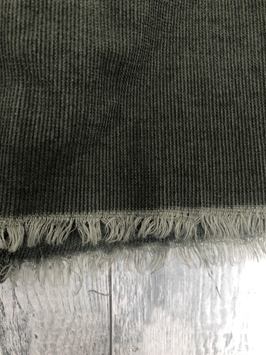 Lucky Brand Corduroy Mini Skirt Army Green Womens Size 8/29 Raw Hem Boho Hippie - Picture 2 of 4