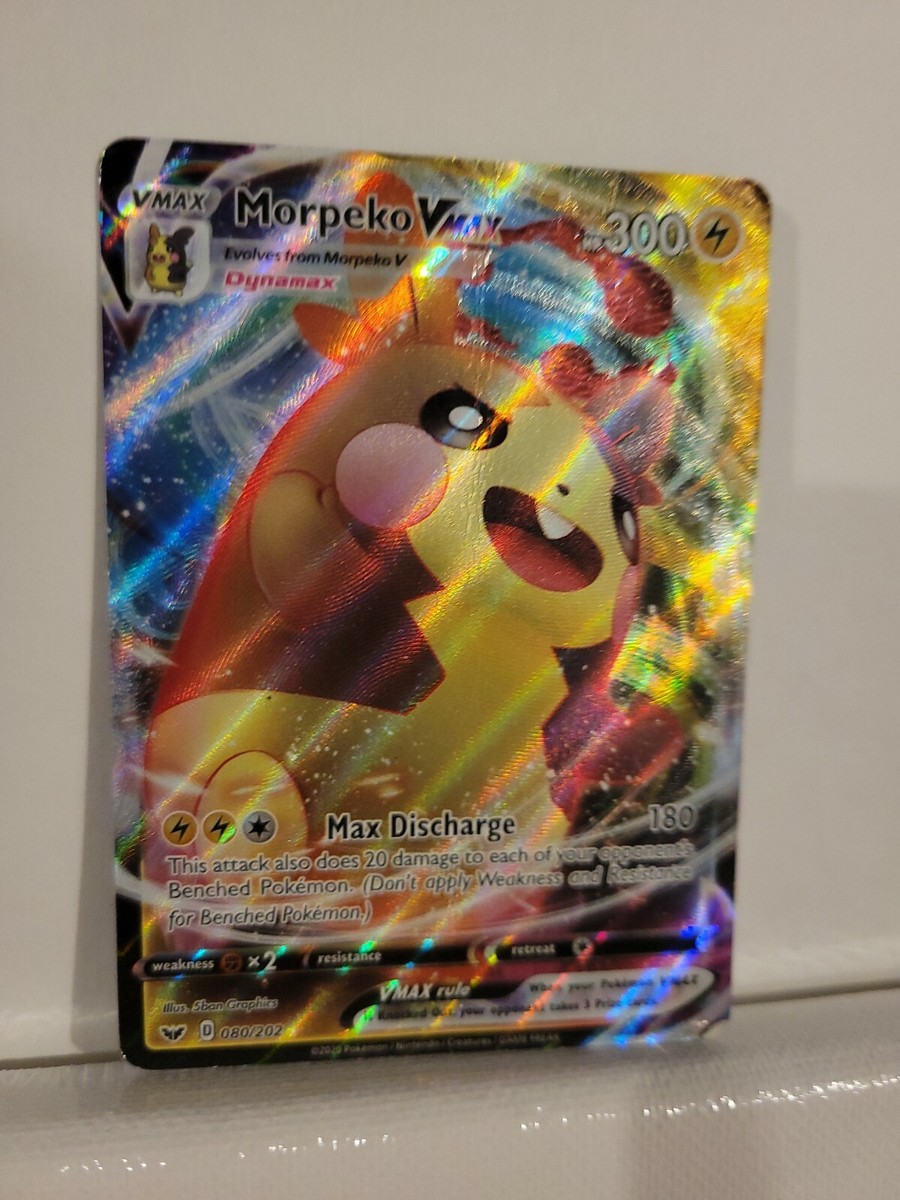 morpeko vmax pokemon card - 080/202 Full Art Ultra Rare When your Pokmon VMAX is Knocked Out Shining Fates: Morpeko VMAX Full