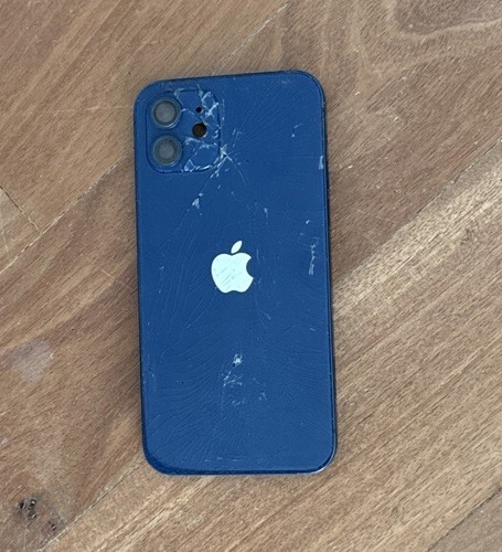 Original Apple iPhone 12 Gehäuse Rahmen Glasbruch Für Refurbisch Blau Blue
