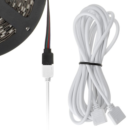 4 Pins Extension Cable Connector for RGB 5050/3528/2835 LED Strip Light 2.5M 8ft - Picture 2 of 11