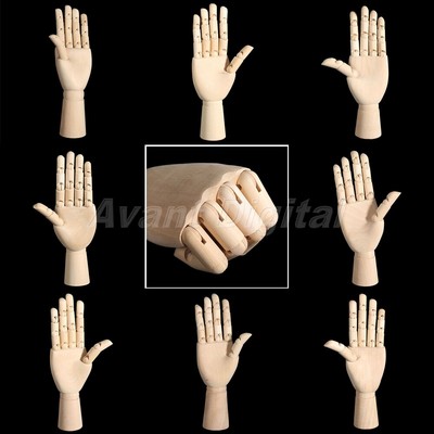 Model Articulated Sculpture Mannequin Movable Fingers Sketching Hand Nice Gift