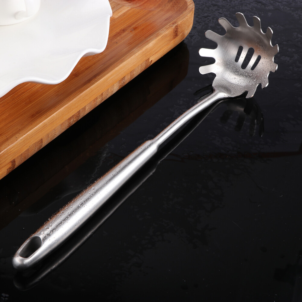 Slotted Food Spoon Stainless Cookware Noodle Strainer Ladle eBay