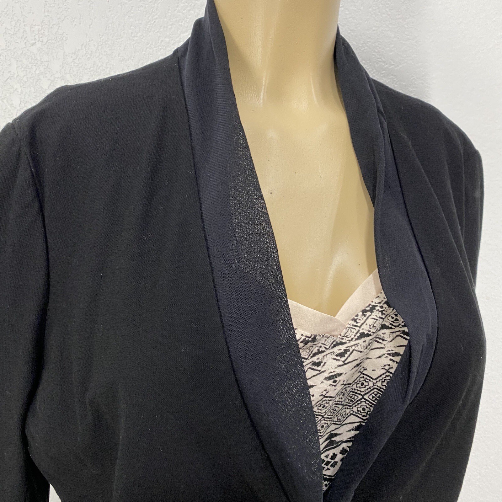 Eileen Fisher Single Snap Crepe Basic Blazer Jack… - image 9