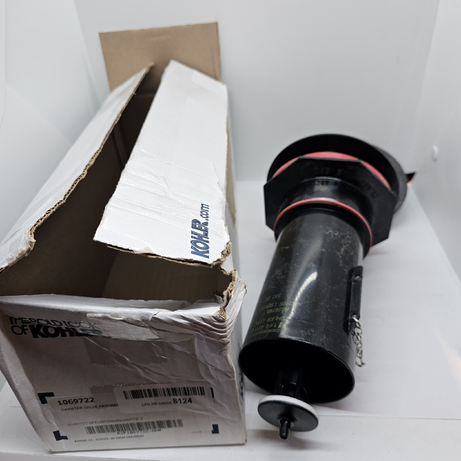 Kohler Toilet Canister Valve Flush Kit Replacement Part Genuine 1069722