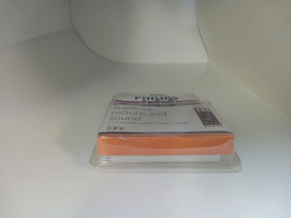 6FT Braided Shielded Phillips Superior Composite A/V Audio Video Cable Gold #40P - Image 3 of 4