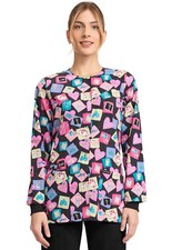 Health-abet Cherokee Scrubs Snap Front Warm Up Jacket CK321 HTHB