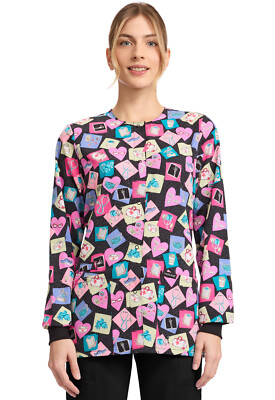 Health-abet Cherokee Scrubs Snap Front Warm Up Jacket CK321 HTHB