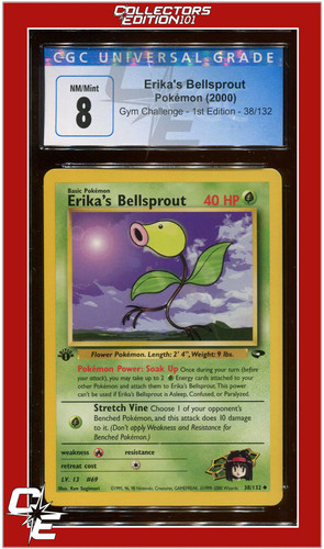Erika's Bellsprout (1st Edition) graded CGC 8 for sale on eBay