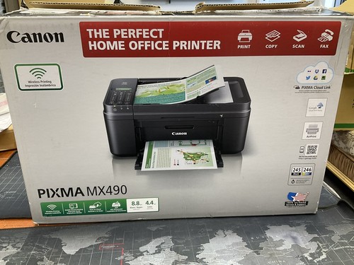 Canon Pixma MX490 All-In-One InkJet Printer - Black + 2 INK | eBay