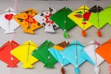 Kite Paper PATANG Stranded Size Multi Colour-Pack of 20