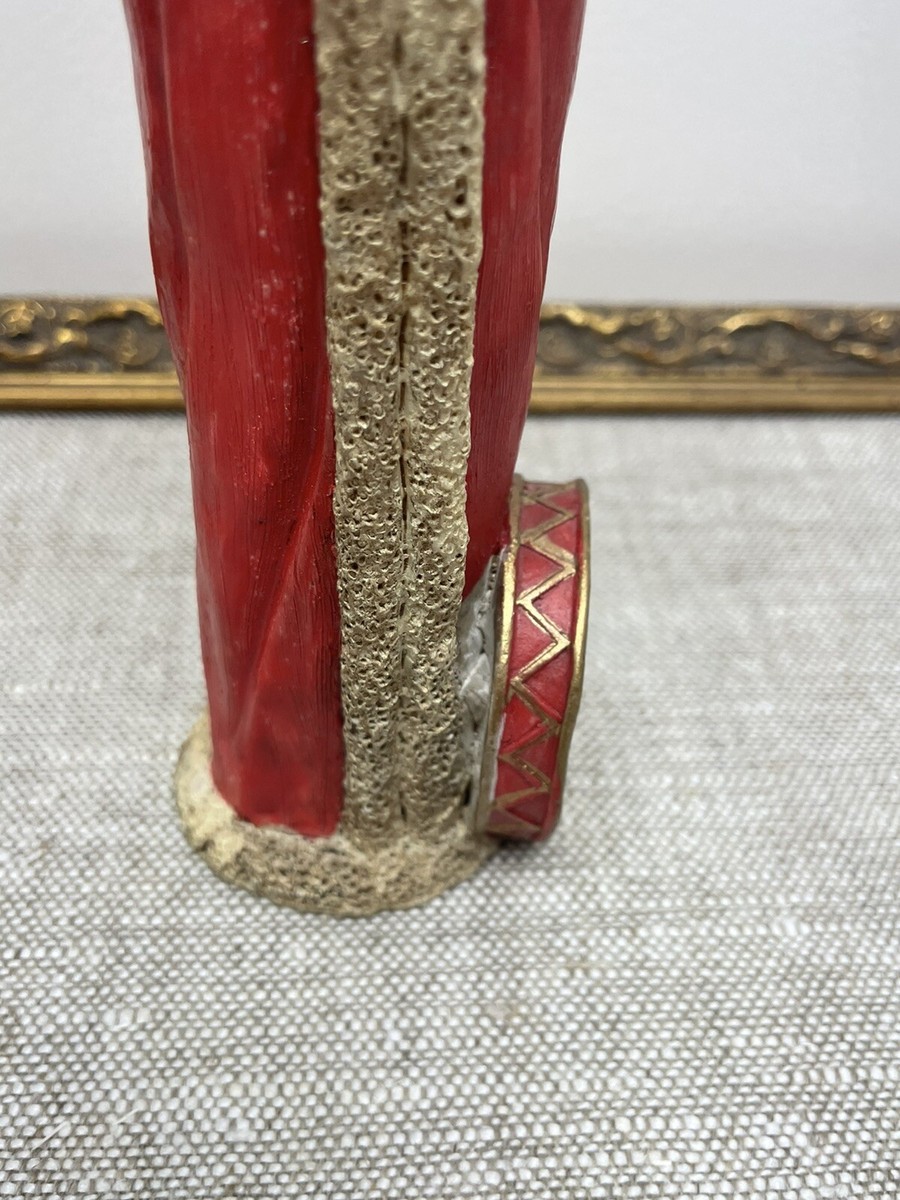 Vintage Pencil Slim Santa Claus 10”Old Folk Art Christmas Vintage Pencil Slim Santa Claus 10”Old Folk Art Christmas