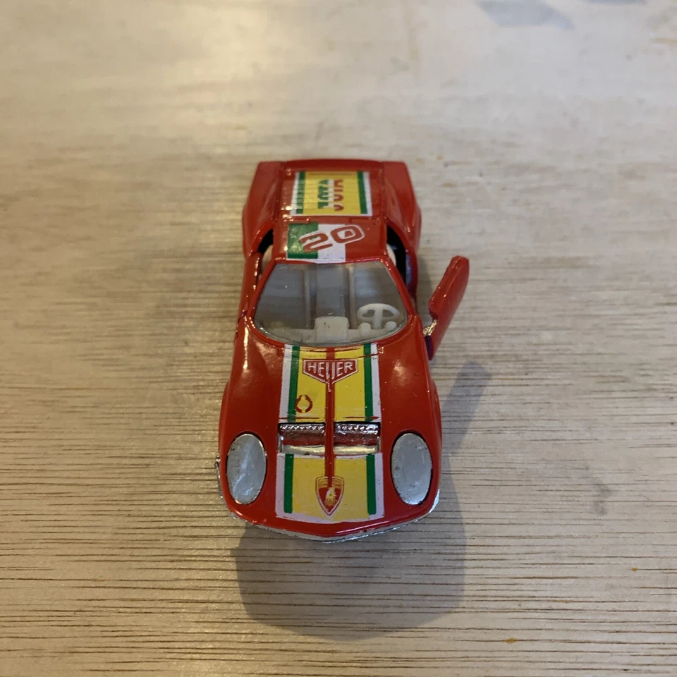 COCHE DEPORTIVO VINTAGE YATMING #1059 ROJO LAMBORGHINI JOTA 1:64 HONG KONG RARO Foto 4 de 4