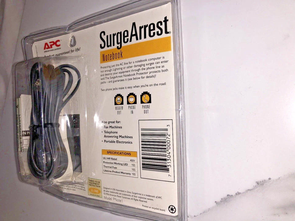 APC Notebook Surge Arrest Protector - Image 3 of 4