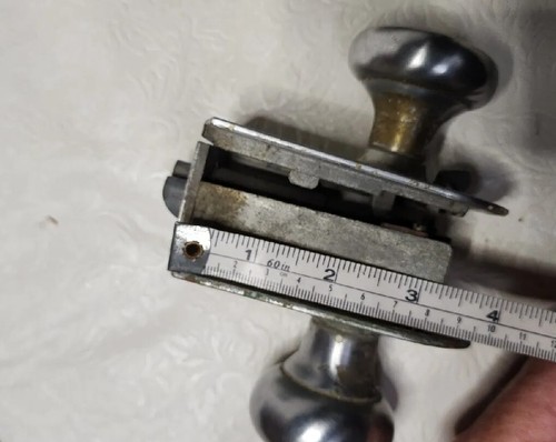 3 Vintage Aluminum Interior Door Knob Set - Picture 10 of 11