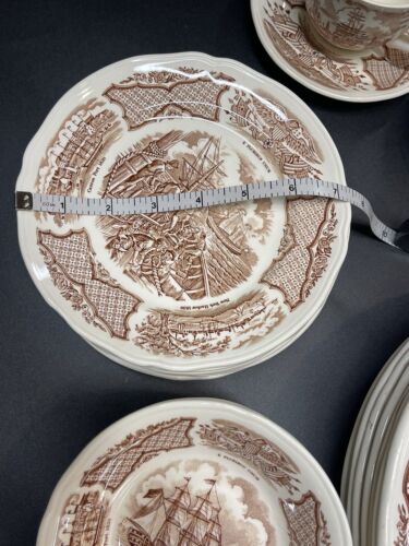 40 Stück SET Fair Winds Alfred Meakin braunes Geschirr - Bild 3 von 21