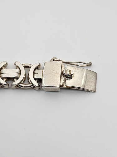 925 Sterling Silver Women's Men's Bracelet/Solid Silver Handmade Unisex Jewelry - Picture 4 of 8