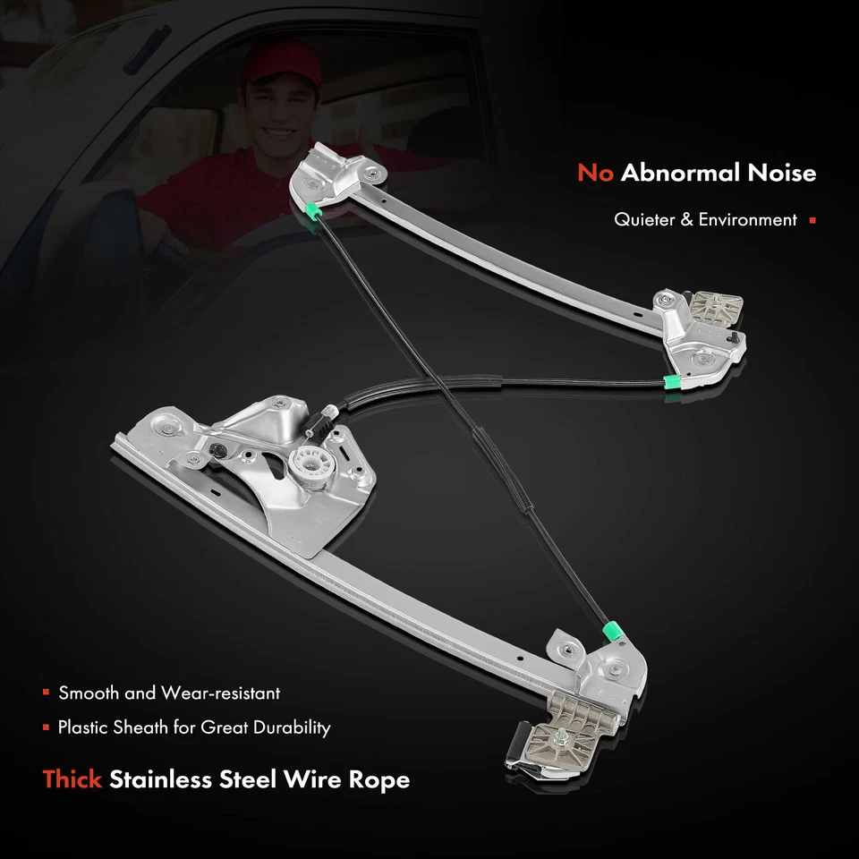 Regulador ventana eléctrica sin motor para Cadillac Sevilla 2001-2004 delantero derecho Foto 4 de 4