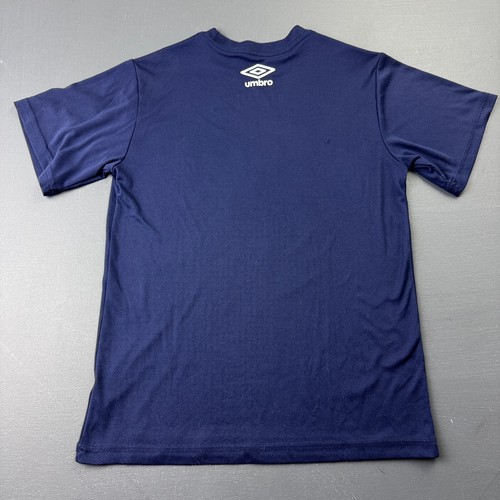 Umbro T-Shirt Boys Small Blue Soccer Ball Graphic Athletic Sportswear Casual Tee - Picture 7 of 10
