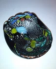Vintage Murano Glass Tutti Frutti Argento Bowl Silver Flecks