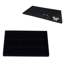 Velvet Pedant Gift Box 12 Trays Storage Case Drawer Jewelry Display Collectibles