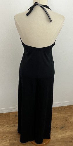 Mono vintage años 70 Hollywood para mujer 13 estilo halter pierna ancha discoteca sin espalda - Imagen 7 de 11