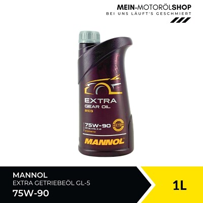 Mannol Extra Gear Oil Getriebeöl 75W-90 GL-4/GL-5 LS 1 Liter