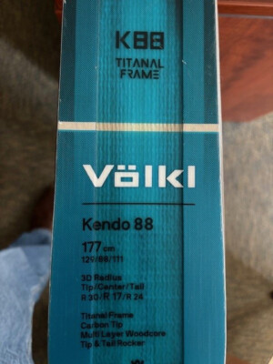 Skis 2022 Volkl Kendo 88 177 cm w/ Marker Griffon 13 ID bindings